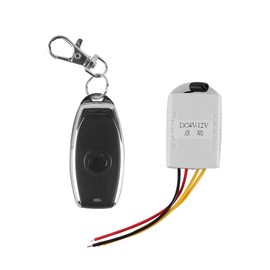 Sarini 12V Wireless Switch with Remote Control Remote Control Set for DC 4V / 5V / 6V / 7.4V / 9V / 12V One-Touch Switch for Door Window etc