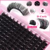 Mega Bold Lash Clusters Kit 14-24mm D-curved Cluster Eyelash Extensions