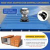 8 Inch Shipping Container Roof Vent Adapter, Corrugated Roof Vent