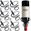 NSBELL 6PCS Spiral Wall Mounted Wine Rack, Metal Bottle Display