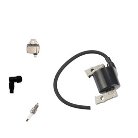 PARTSRUN Ignition Coil （ID#ZH7157）With BM11 Ignition Module Igniter 21119-2161 AM131398 AM132770 For Kawasaki FC400V FC420V 21121-2070 John Deere AM109209 With F7TC Spark Plug and Boot,ZF127-KIT