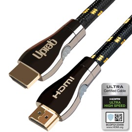 UPTab Ultra High Speed HDMI 2.1 10ft Cable 8K 120Hz HDR 48Gbps Enhanced Audio Return (eARC) & Dolby Atmos (10FT)