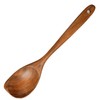 Wooden Spoons for Cooking, Non-Stick Spoons, 12.8 Inch Long Handle