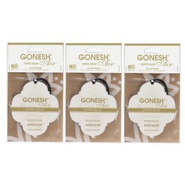 GONESH PAPER AIR FRESHENER WHITE MUSK GARNESH PAPER AIR FRESHENER WHITE MUSK 3-Piece Set