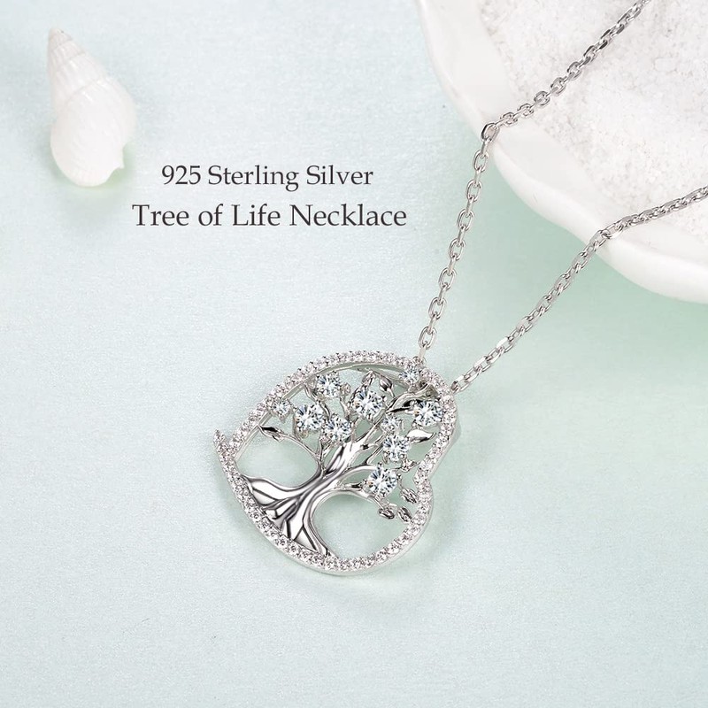 Zavest Birthday Gifts forWomen Tree of Life Love Heart Pendant