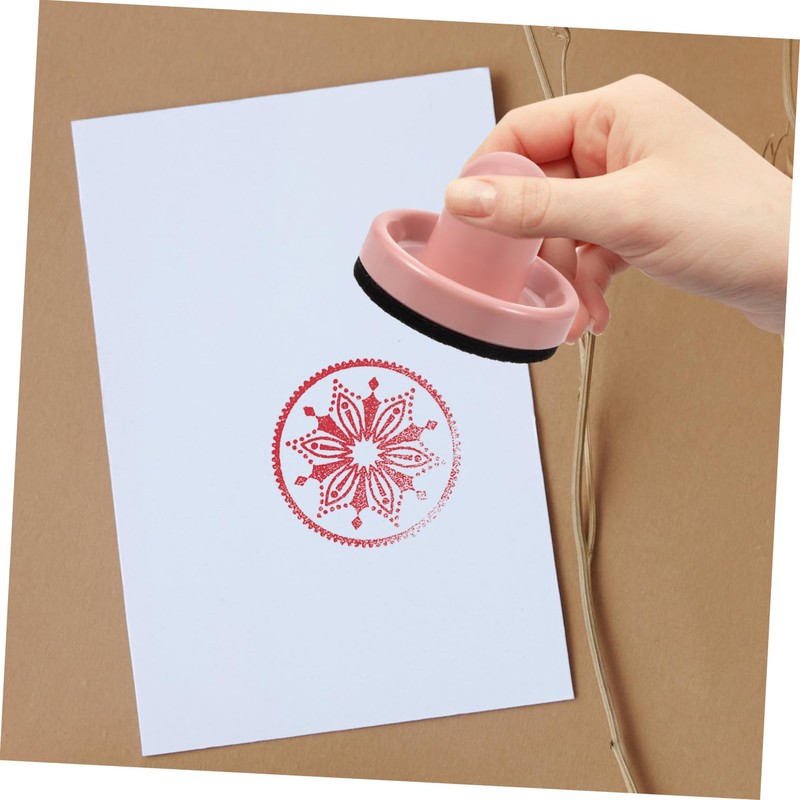 Operitacx Chic Stamping Tool for Card Making Pink Pressing Tool