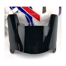 Mini Football Helmet Visor Clear with Clips Universal Fit for Collectors and Display (Black)