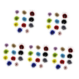 COHEALI 55pcs Nail Hair Decor Removable Fingernail Ornaments for Manicure Hair Material Nail Beauty Decoration for Unique Style