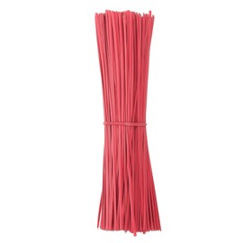 PATIKIL Plastic Twist Ties, 300 Pcs 6 Inch Reusable Cable Ties, 0.08 Inch Wide Bag Coated Ties for Household and Office Use, Red