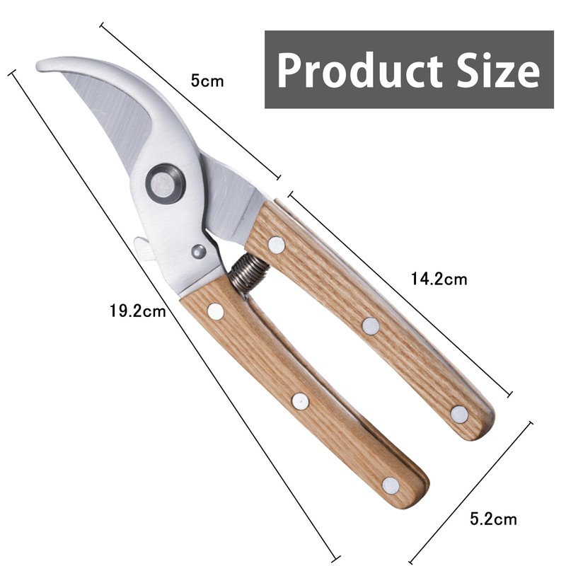 MiKoyi Premium Secateurs Professional Secateurs with 3Cr13 Stainless Steel Blades,