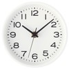 Muji 15915217 Analog Clock Small (with Stand) Wall Clock, White