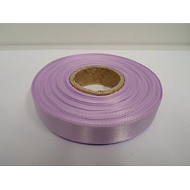 2 metres of 15mm Satin Ribbon Lilac Light Purple Double Sided