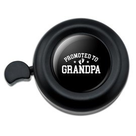 Graphics & More Promoted to Grandpa Straight Bicycle Handlebar Bike Bell