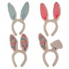 Plush Easter Bunny Ears Headband (4 Pack, Styles Vary, 6