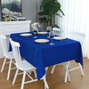 FOLINS&HOME Royal Blue Rectangle Tablecloth 60 x 84 Wrinkle Free