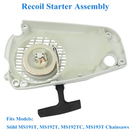 AILEETE Recoil Starter Assembly for Stihl Chainsaw MS191T, MS192T, MS192TC, MS193T Pull Start, Replaces 1137 080 2108, 1137 080 2100