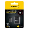 Intenso 64GB microSDXC UHS-I Performance, 3424490