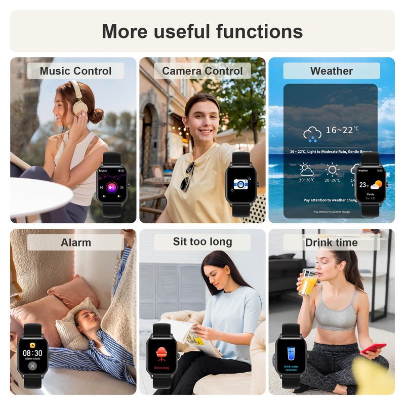 Colesma Smart Watches for Women,1.85" Fitness Tracker Watch Answer/Make Call,IP68