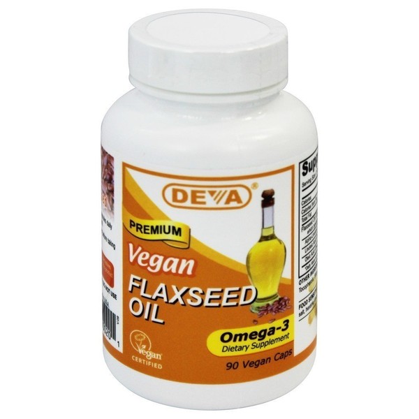 Deva Vegan Flaxseed Oil - 90 Vcaps -pack of 1
