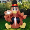 FUNPENY Thanksgiving Decoration Inflatable Turkey, 6FT Lighted Blow up Turkey