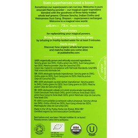 Pukka Supreme Matcha Green, Organic Herbal Tea, 20 individually wrapped Tea Bags, 6 Count