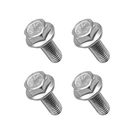 Wevdn 4PCS Car Top Front Skid Plate Bolts, M8×20mm Stainless Metric Hex Flange Bolts, Universal Hex Head Skid Plate Bolts for 4Runner FJ Cruiser Sequoia Tacoma, Car Accessories