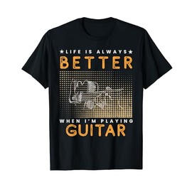 Guitar Groove Strumming Life's Melodies T-Shirt, black