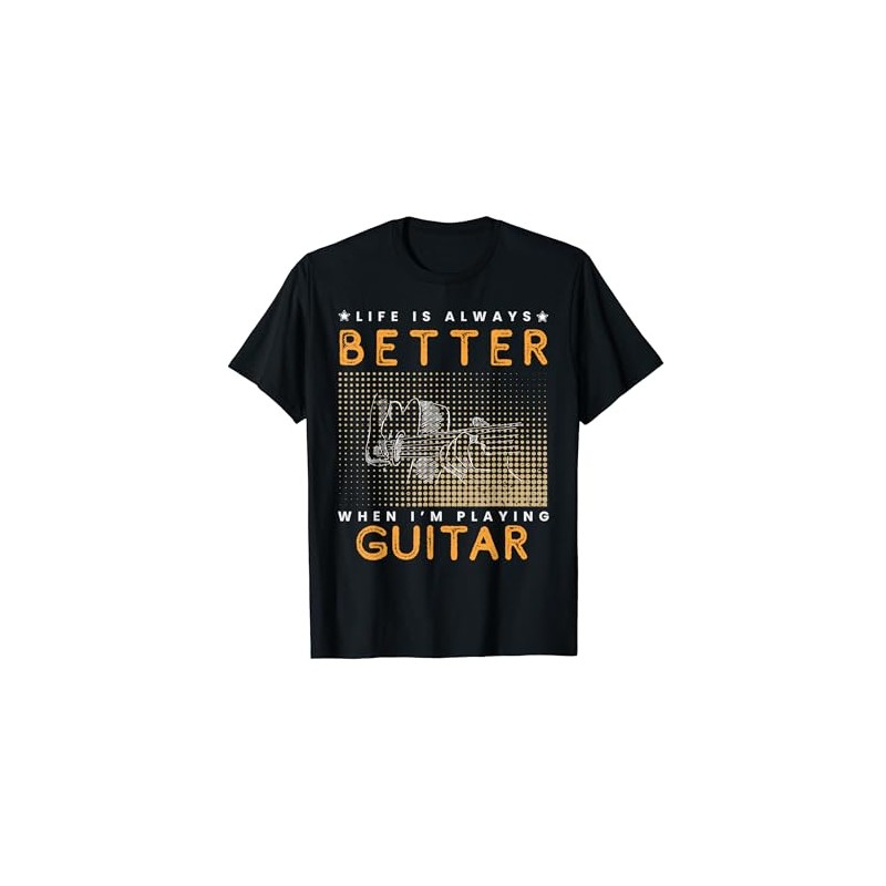 Guitar Groove Strumming Life's Melodies T-Shirt, black