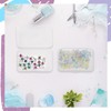 ISKYBOB 6 Packs Rectangle Small Clear Plastic Storage Containers Box