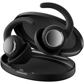 Ear Plugs for Sleeping Noise Cancelling, Reusable Earplugs for Sleep, Concerts, Travel, Work, Study&Focus, SNR 30dB Silicone Earplugs 2 Pairs (Black-Silver)