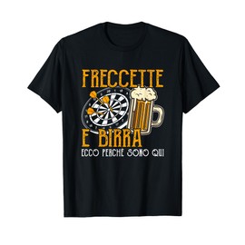 Dardo Divertente Regali Giocatore Di Freccette E Birra Maglietta