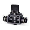 TAILONZ PNEUMATIC 4mm OD Manual Flow Switch Valve HVFF-4 (Pack