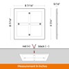 camperxlite RV 12V LED Ceiling Dome Light with Switch, Square