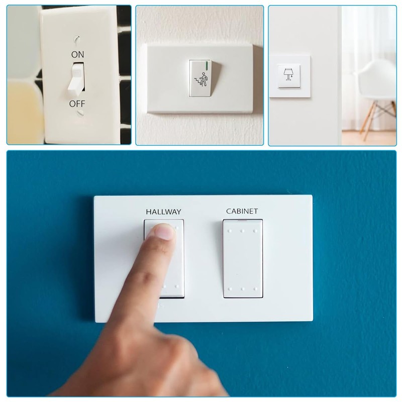 Wonninek Light Switch Labels 600PCS Waterproof Electric Breaker Panel Label