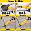 Manual Grouting Gun Mortar Sprayer Applicator with 4 Nozzles, Cement