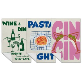 LUKIPOM Bar Decor Kitchen Towels, Bar Towels for Kitchen Bartender Home Bar, Cocktail Wine Gifts Dish Towels for Kitchen, Bar Cart Decor Hand Towels Tea Towels for Home Bar, 16x24 Inches Set of 3