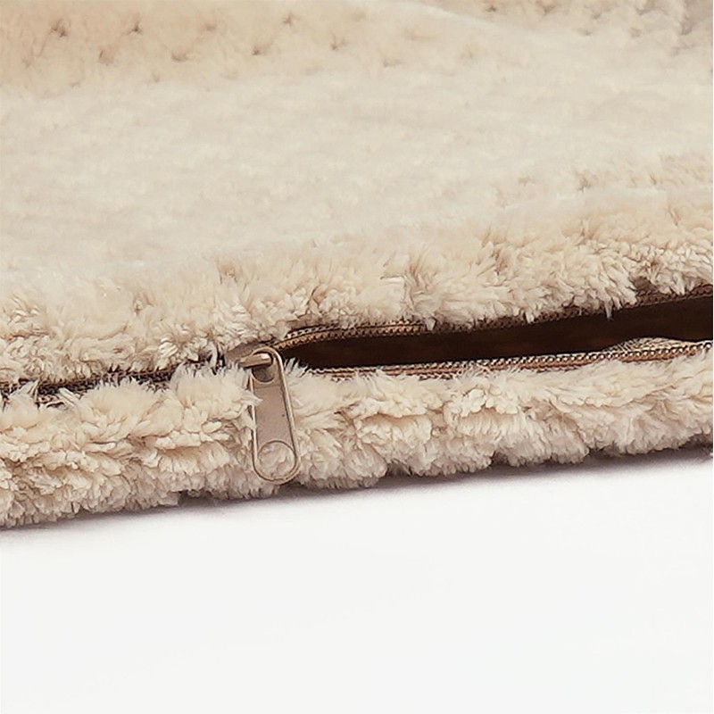 Brentfords Waffle Fleece Cushion Covers Set of 2 Plush Scatter