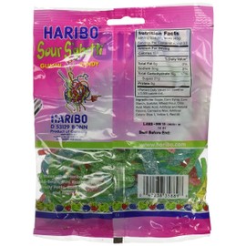 Haribo Sour Spaghetti Gummy Candy, 5 oz
