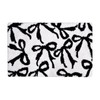 Bow Rug Black Bathroom Rugs, Coquette Bath Mat Non-Slip Absorbent