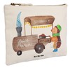 Mr. & Mrs. Panda Make-Up Bag Hedgehog Chestnuts, White, Hand