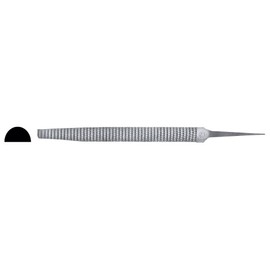 Half Round rasp with Ergonomic Handle, fine and coarse grit, Ideal for Shaping and Smoothing Surfaces in Woodworking Work.