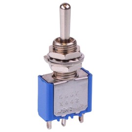 5637AX442 APEM (On)-Off-(On) Momentary 6.35mm Miniature Toggle Switch SPDT 4A 30VDC