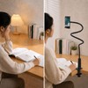Flexible Gooseneck Phone Holder, 360° Adjustable Bed & Desk Clamp