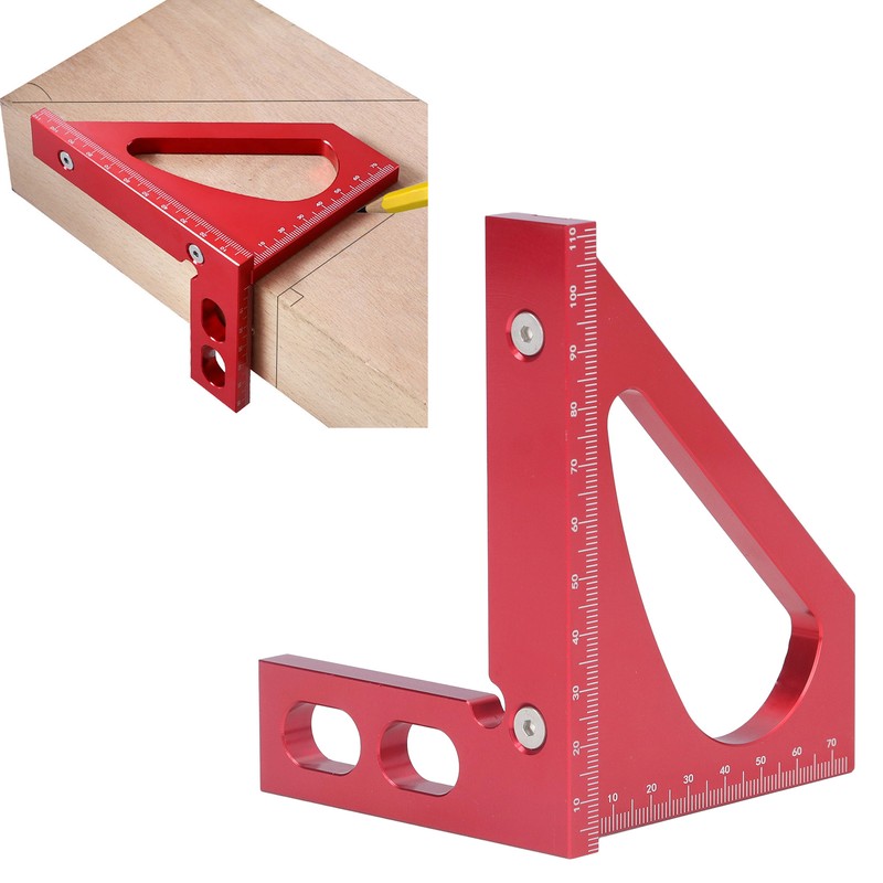 Angle Ruler 45 90 Degree Angle Aluminum Alloy Miter Protractor