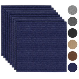 20Pcs Carpet Tiles Peel and Stick 12”x 12” Non-Slip Self Adhesive Squares Carpet Floor Tile Reusable Waterproof Carpet for Living Room Bedroom
