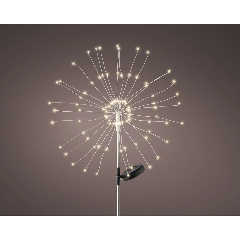 LED Solar Firework Garden Stake Hanger 90 LEDs Garden Decoration