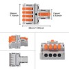 AITRIP 10Pcs Lever Wire Connectors, DIY Mini Quick Terminal Block