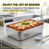 Dyrfolm 12 Pcs 9 x 6 Inch Stainless Steel Loaf