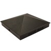 Nuvo Iron Pyramid Post Cap, 6" x 6",Black