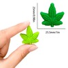 10PCS Maple Leaf Silicone Beads - Colorful Bulk Spacer Focal